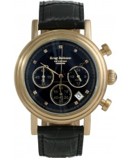Krug Baumen 150582DM Enterprise Diamond Black-Gold Dial