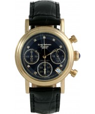 Krug Baumen 150582DL Enterprise Diamond Black-Gold Dial