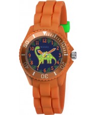 Tikkers TK0046 Boys Orange Dinosaur Watch
