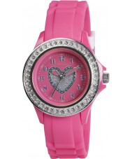 Tikkers TK0050 Girls Pink Stone Set Heart Watch