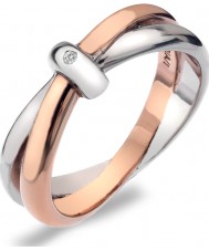 Hot Diamonds DR112-K Ladies Eternity Rose Gold Vermeil Ring  (Size K-S)