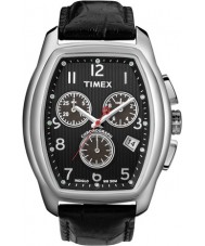 Timex T2M983 Mens T Series Chronograph Black Leather Strap Watch