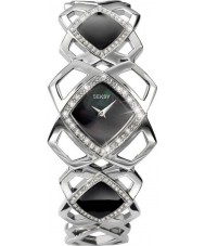 Seksy 4423 Ladies Black Stones Watch