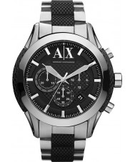Armani Exchange AX1214 Mens Zulu Chronograph Silver Watch