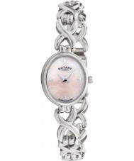 Rotary LB20214-07 Ladies Pink Mop Silver Bracelet Watch