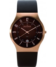 Skagen 233XXLRLD Mens Brown Gold Watch