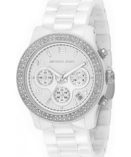 Michael Kors MK5188 Ladies Crystals White Dial Ceramic Bracelet Watch
