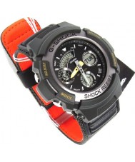 Casio AW-591MS-3AER Mens G-Shock Dual Dark Green Chronograph Watch
