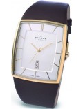 Skagen 567LGLD Leather White Brown Watch