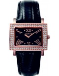 Mango QM281.11.02 Ladies Samba Black Dial Leather Strap Watch