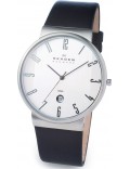Skagen 355XLSLB Mens White Black Watch