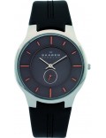 Skagen 433XLSLBMO Mens Black Leather Watch