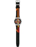 Swatch YMS4009 Unisex Sign Out Black Dial Chronograph Watch