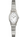 Timex T21902 Ladies White Steel Watch