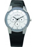 Skagen 856XLSLC Mens Steel White Black Multifunction Watch