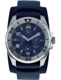 J Springs BLK005 Mens Retrograde Blue Dial And Leather Strap Watch