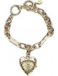 Accessorize J1000 Ladies Heart Shape Charm Bracelet Watch