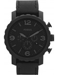 Fossil JR1354 Mens Nate Black Chronograph Watch