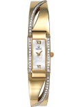 Bulova 98V28 Ladies Crystal White Gold Watch