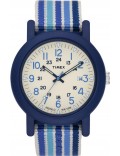 Timex Originals T2N492 Mens Originals White Dial Blue Fabric Strap Watch