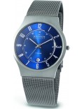 Skagen 233XLTTN Mens Blue Titanium Mesh Watch