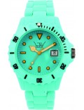 LTD Watch LTD-120119 Unisex Plastic 3 Hand Watch With Turquoise Dial And Strap