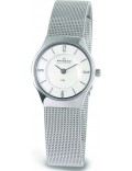 Skagen 233XSSS Ladies White Steel Mesh Watch