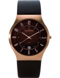 Skagen 233XXLRLD Mens Brown Gold Watch