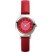 Mango Ladies Flamingo Red Dial With Red Matt Leather Strap Watch