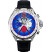 Holler Mens Psychedelic Blue Chronograph Watch Holler Mens Psychedelic Blue Chronograph Watch