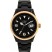 LTD Watch Unisex Black Dial And Strap With Ipg Steel Bezel Watch