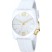 Black Dice White Silicon Watch