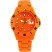 LTD Watch Unisex Plastic 3 Hand Watch With Orange Dial And Strap