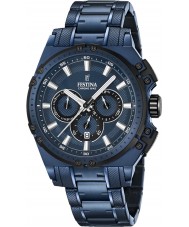 Festina Mens Chrono Bike Blue Steel Chronograph Watch